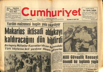 Cumhuriyet Gazetesi 16 Eylül 1964 - Türkiye İle Yunanistan Arasındaki 1930 Anlaşması Bugün Yürürlükten Kalkıyor GZ80042 - 1