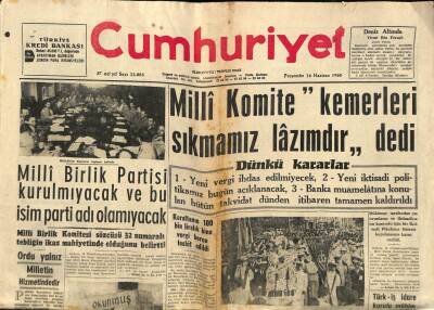 Cumhuriyet Gazetesi 16 Haziran 1960 - Koraltanın 100 Bin Liralık Vergi Borcu Tesbit Edildi GZ92489 - 1