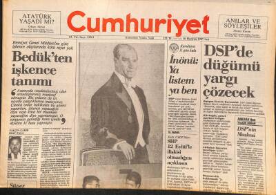 Cumhuriyet Gazetesi 16 Haziran 1987 - Musavi Ankarada - Güney Korede Sular Durulmuyor GZ127860 - 1