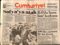 Cumhuriyet Gazetesi 16 Haziran 1989 - Sınırda Göçmen Kuyruğu GZ65086 - 1