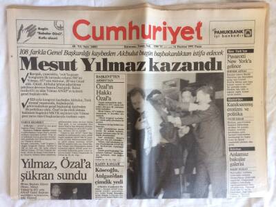 Cumhuriyet Gazetesi 16 Haziran 1991 - Türkistanda Tatlıses Rüzgarı GZ72992 - 1