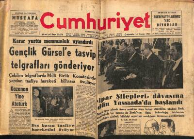 Cumhuriyet Gazetesi 16 Kasım 1960 - De Gaulleün Cezayire Gitmesi Bekleniyor GZ81214 - 1