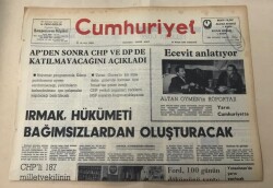 Cumhuriyet Gazetesi 16 Kasım 1974 GZ1393 - 1