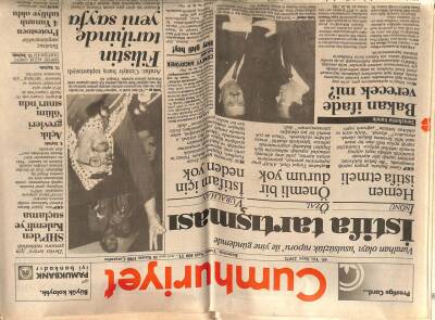 Cumhuriyet Gazetesi 16 Kasım 1988 - Filistin Tarihinde Yeni Sayfa GZ56974 - 1