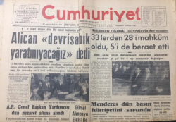 Cumhuriyet Gazetesi 16 Mart 1961 - Menderes Dün Basın Hürriyetini Savundu - GZ12589 - 2