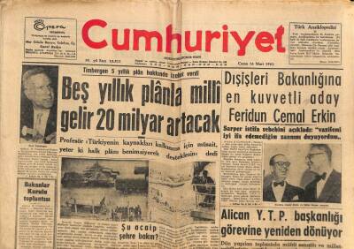 Cumhuriyet Gazetesi 16 Mart 1962 - Kennedy , Türkiyeye Yardım Gereklidir Dedi GZ85494 - 1