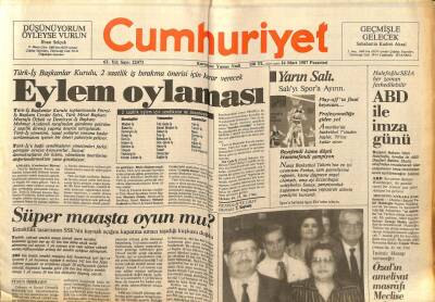 Cumhuriyet Gazetesi - 16 Mart 1987 - 500 Bin İşçi Sözleşme Bekliyor GZ99611 - 1
