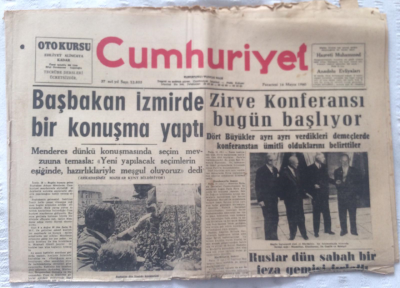 Cumhuriyet Gazetesi 16 Mayıs 1960 - Ruslar Dün Sabah Bir Feza Gemisi Fırlattı - GZ19326 - 1