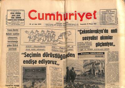 Cumhuriyet Gazetesi 16 Mayıs 1968 - Ankara Ekspresinde Silahlı Soygun... GZ84954 - 1