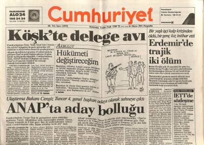 Cumhuriyet Gazetesi 16 Mayıs 1991 - Tiyatro Emektarlarından Yüksel Gözen , Dünyaya Bir Otel Odasında Sessiz Ve Sakin Veda Etti GZ91509 - 1
