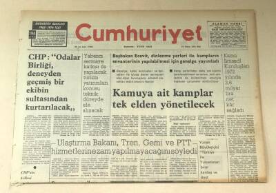 Cumhuriyet Gazetesi 16 Nisan 1974 GZ631 - 2