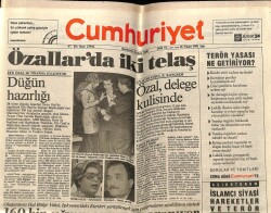 Cumhuriyet Gazetesi 16 Nisan 1991 - Özal , Delege Kulisinde GZ60898 - 1