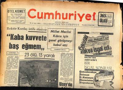 Cumhuriyet Gazetesi 16 Ocak 1969 - Kasım Gülek , Bedava Olduğu İçin Aya Gidiyor GZ85936 - 1