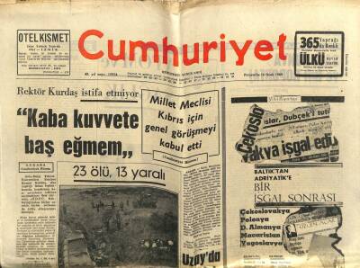 Cumhuriyet Gazetesi 16 Ocak 1969 - Rektör Kurdaş İstifa Etmiyor GZ103056 - 1