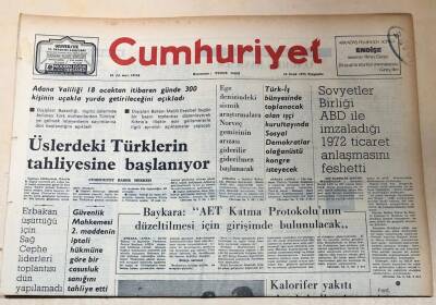 Cumhuriyet Gazetesi 16 Ocak 1975 GZ181 - 1