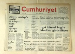 Cumhuriyet Gazetesi 16 Şubat 1976 GZ479 - 1