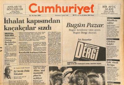 Cumhuriyet Gazetesi 16 Şubat 1986 - SHPde Birlik Dopingi - İthalat Kapısından Kaçakçılar Sızdı GZ127341 - 1