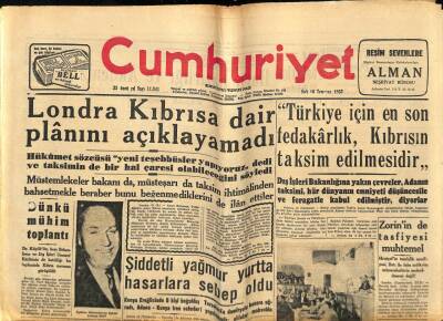 Cumhuriyet Gazetesi 16 Temmuz 1957 - Kapalıçarşının Dördüncü Kısmı Yarın Açılıyor GZ87215 - 1