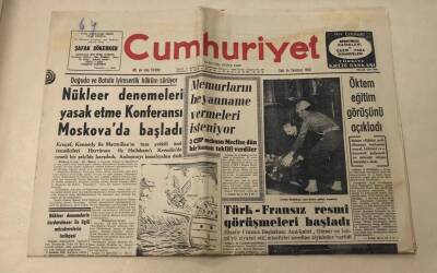 Cumhuriyet Gazetesi 16 Temmuz 1963 GZ856 - 1