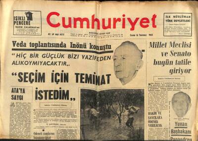 Cumhuriyet Gazetesi 16 Temmuz 1965 - Stevenson İçin Büyük Bir Cenaze Töreni Hazırlanıyor GZ85429 - 1