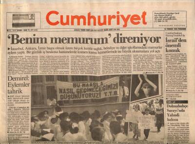 Cumhuriyet Gazetesi 16 Temmuz 1992 - Dolmabahçe Sarayında Yahudi Balosu GZ89013 - 1
