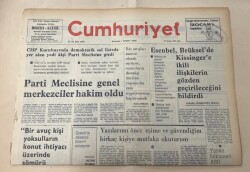 Cumhuriyet Gazetesi 17 Aralık 1974 GZ1423 - 2