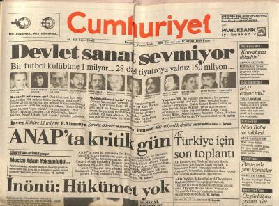 Cumhuriyet Gazetesi 17 Aralık 1989 - Şair Behçet Necatigil Aramızdan Ayrılalı 10 Yıl Oldu GZ85013 - 1