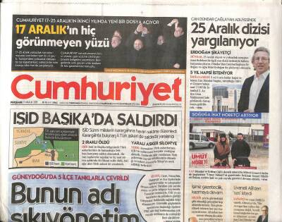 Cumhuriyet Gazetesi 17 Aralık 2015 - Hükümet Yardım Yönetmeliğini Yayınladı - Sosyal Medyaya Veli İzni Tartışması GZ95296 - 1