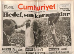 Cumhuriyet Gazetesi 17 Ekim 1991 - İşçi Direnişleri Yayılıyor GZ69670 - 2