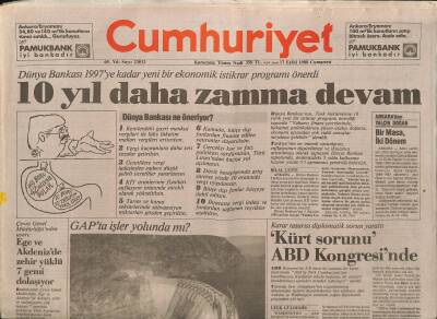 Cumhuriyet Gazetesi 17 Eylül 1988 - Marlboro Ve HB Türkiyede Üretilecek - GAPta İşler Yolunda Mı ? GZ115611 - 1