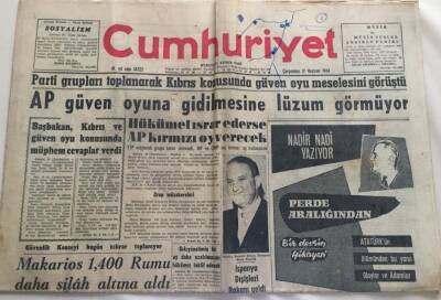 Cumhuriyet Gazetesi 17 Haziran 1964-Ap Güven Oyuna Gidilmesini Lüzum Görmüyor GZ6016 - 2