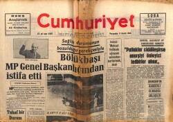 Cumhuriyet Gazetesi 17 Kasım 1966 - Bölükbaşı MP Genel Başkanlığından İstifa Etti GZ103135 - 2