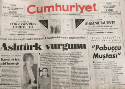 Cumhuriyet Gazetesi 17 Kasım 2000-Ahmet Kaya Yaşamını Yitirdi GZ45139 - 1