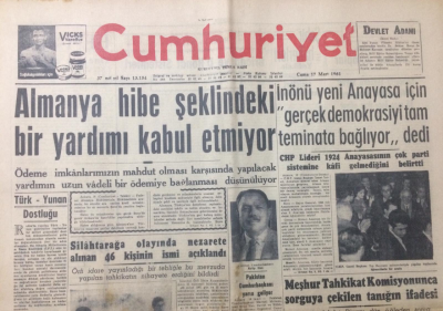 Cumhuriyet Gazetesi 17 Mart 1961 - 4 A.P.li Daha Dün Nezarete Alındı - GZ12584 - 2