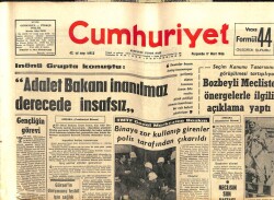 Cumhuriyet Gazetesi 17 Mart 1966 - Kıbrıs Barış Gücü Süresi Uzatıldı GZ103187 - 1