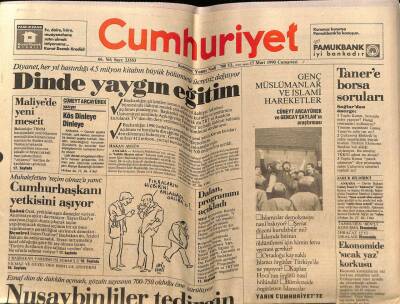 Cumhuriyet Gazetesi 17 Mart 1990 - Doğum Günü Hediyesi GZ55497 - 1