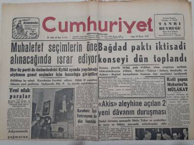 Cumhuriyet Gazetesi 17 Mayıs 1957 - Karadeniz İşçi Federasyonu Dün Kapatıldı GZ71958 - 1