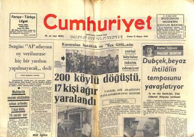 Cumhuriyet Gazetesi 17 Mayıs 1968 - Ecevitin Gezilerinde En Büyük Yardımcısı Eşi Rahşan GZ121871 - 1