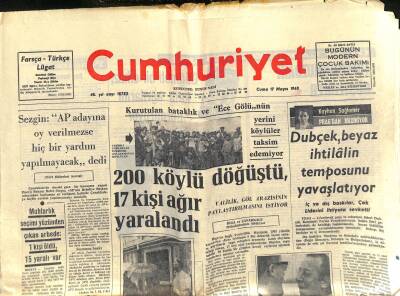 Cumhuriyet Gazetesi 17 Mayıs 1968 - İngiliz Muhripleri İstanbulda - Dubçek , Beyaz İhtilâlin Temposunu Yavaşlatıyor GZ121870 - 1