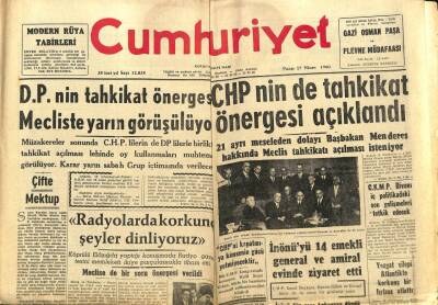 Cumhuriyet Gazetesi 17 Nisan 1960 - Yozgat Şilepi Atlantikte Korkunç Bir Fırtına Atlattı GZ88324 - 1