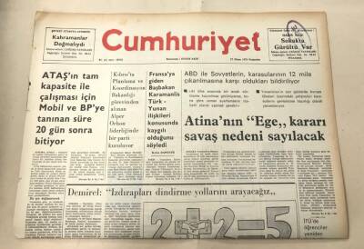 Cumhuriyet Gazetesi 17 Nisan 1975 GZ1601 - 2