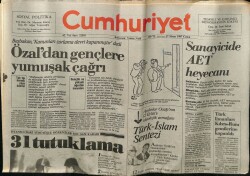 Cumhuriyet Gazetesi 17 Nisan 1987 - İstanbuldaki Yürüyüşçü Öğrenciler İçin DGM Kararı 31 Tutuklama GZ61275 - 1