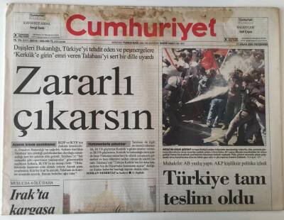 Cumhuriyet Gazetesi - 17 Nisan 2003 - Dışişleri Bakanlığı Talabaniyi Sert Bir Dille Uyardı - GZ43998 - 2