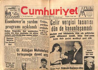 Cumhuriyet Gazetesi 17 Ocak 1957 - İzmirde Rock And Roll Salgını GZ85272 - 1