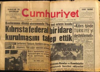 Cumhuriyet Gazetesi 17 Ocak 1964 - Kıbrısta Federal Bir İdare Kurulmasını Talep Ettik GZ76035 - 1
