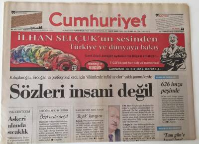 Cumhuriyet Gazetesi - 17 Temmuz 2010 - Erbakan Yanlıları 626 İmza Peşinde GZ43580 - 2