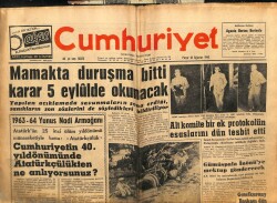 Cumhuriyet Gazetesi 18 Ağustos 1963 - Mamak ta Duruşma Bitti Karar 5 Eylülde GZ103220 - 1