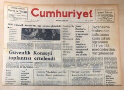 Cumhuriyet Gazetesi 18 Ağustos 1976 GZ142 - 1