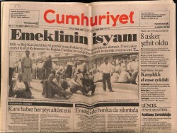 Cumhuriyet Gazetesi 18 Ağustos 1992 - İbrahim Tatlısesin Sosyetik Kahır Gecesi GZ72215 - 1
