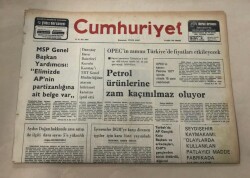 Cumhuriyet Gazetesi 18 Aralık 1976 GZ1121 - 1